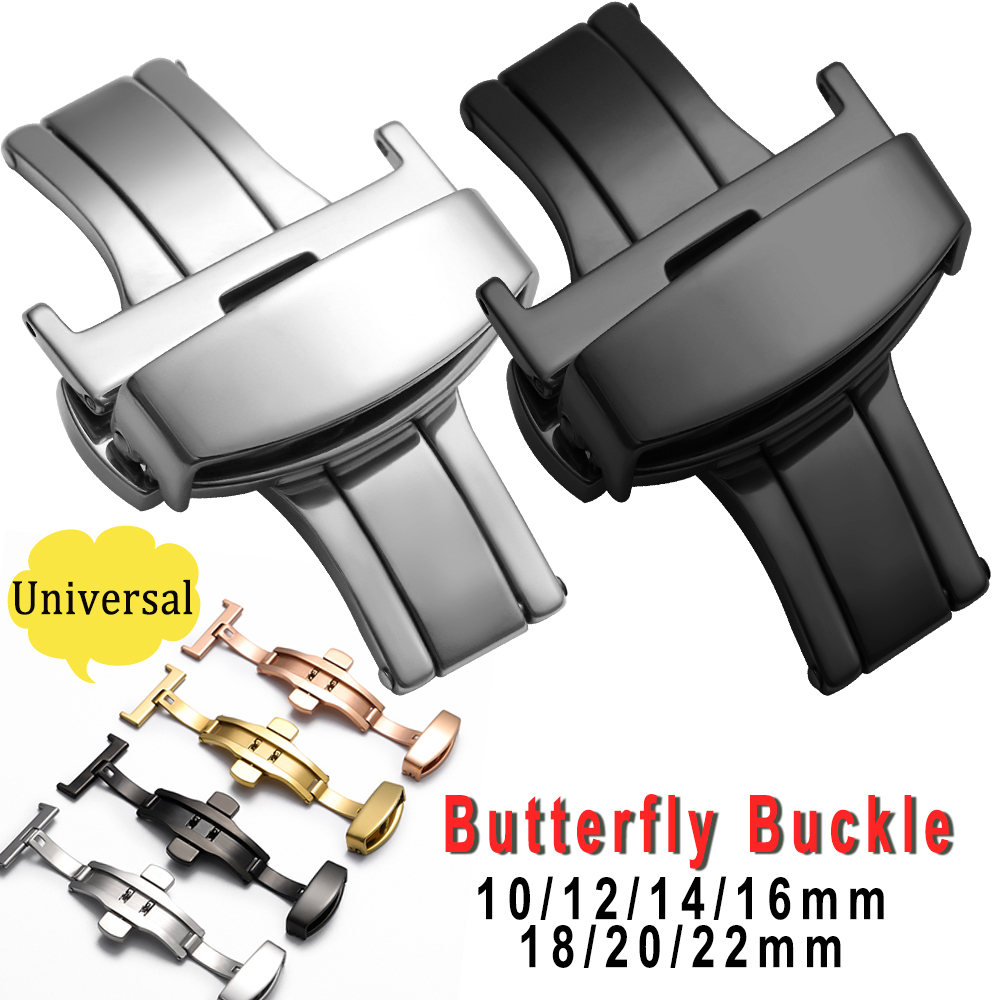 Butterfly Clasp Deployant - Rvs Universele Vlindergesp Accessoires 10/12/14/16/18/20/22mm Metalen