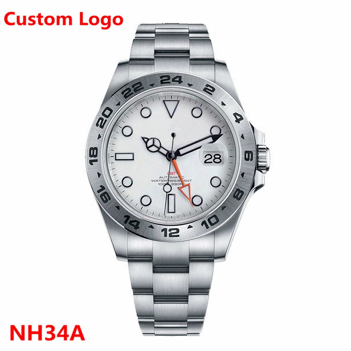 Stainless Bracelet Diver - Aangepaste luxe 39 mm NH34 automatisch
