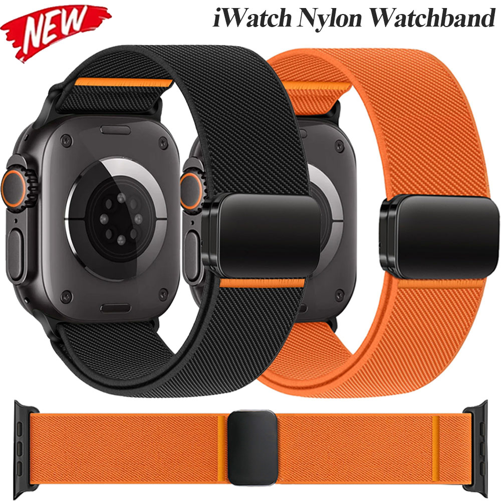 Milanese Loop Magnetic - Nylon lusband voor Apple Watch Ultra