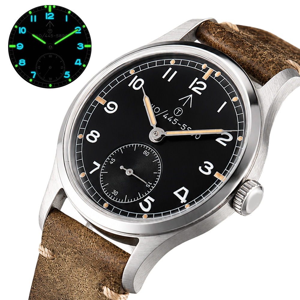 Tropic Strap Vintage - HRUODLAND Herenhorloge Militaire Vintage Horloge met