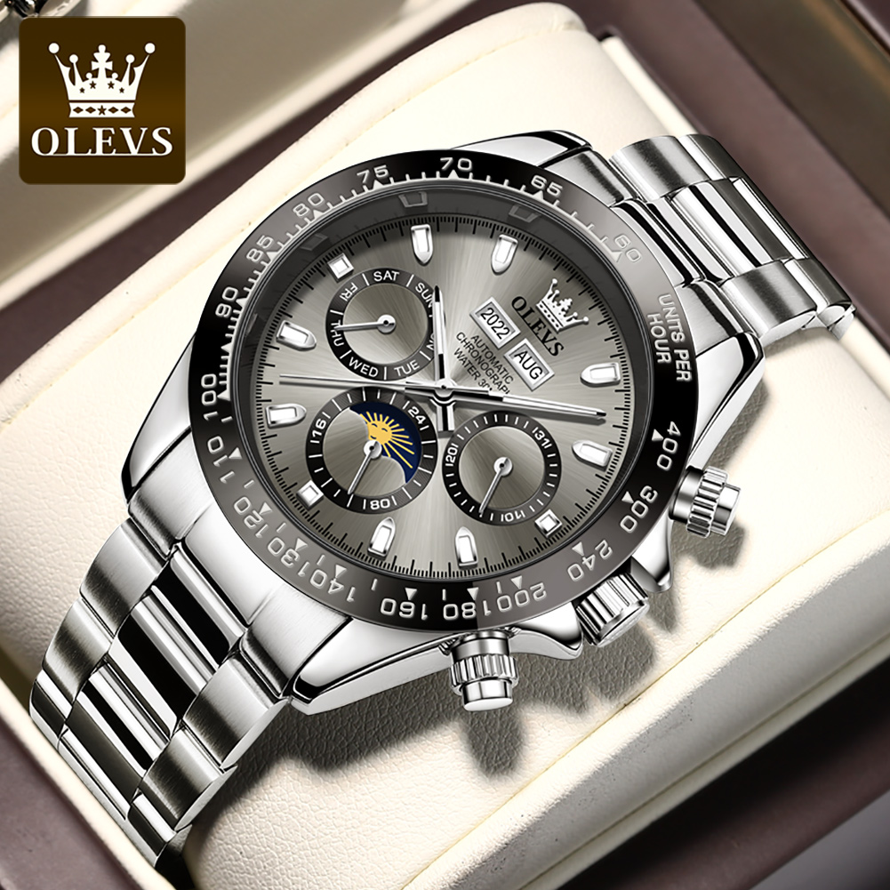Seiko Watch Presage - OLEVS 6654 Luxe herenhorloge chronograaf automatisch