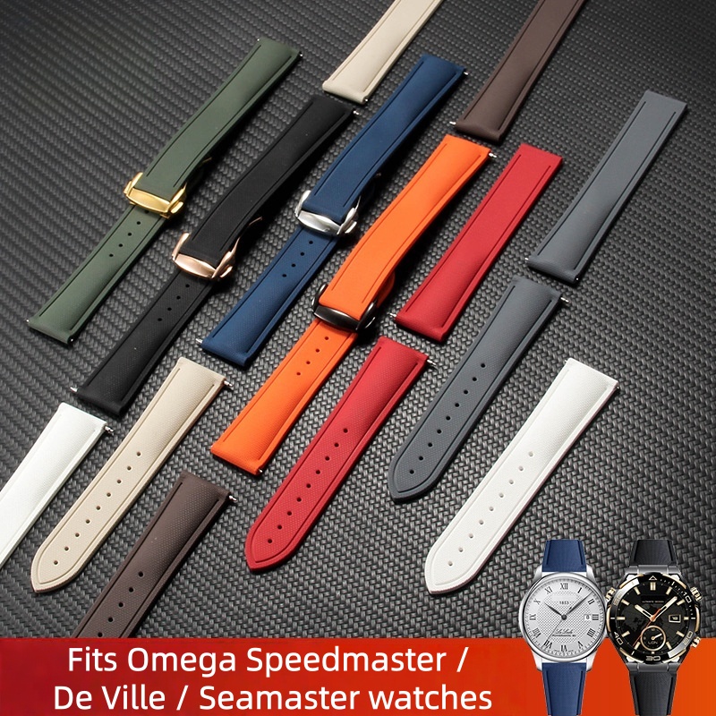 Omega Watch Speedmaster - Hoge Kwaliteit FKM Rubber Horlogeband Speedmaster/De