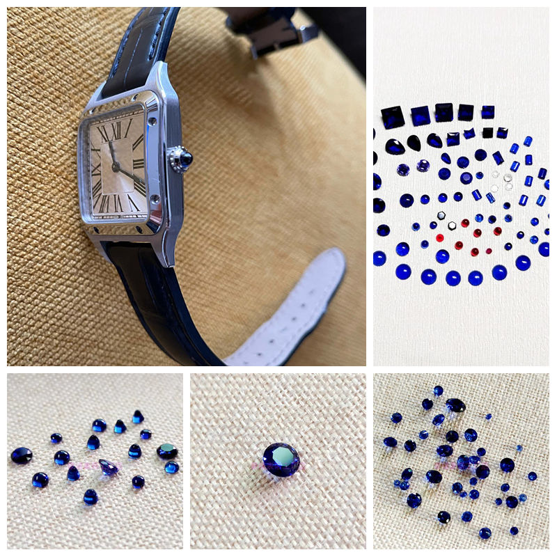 Cartier Watch Ballon Bleu - Horlogekroon met ronde blauwe saffier geschikt