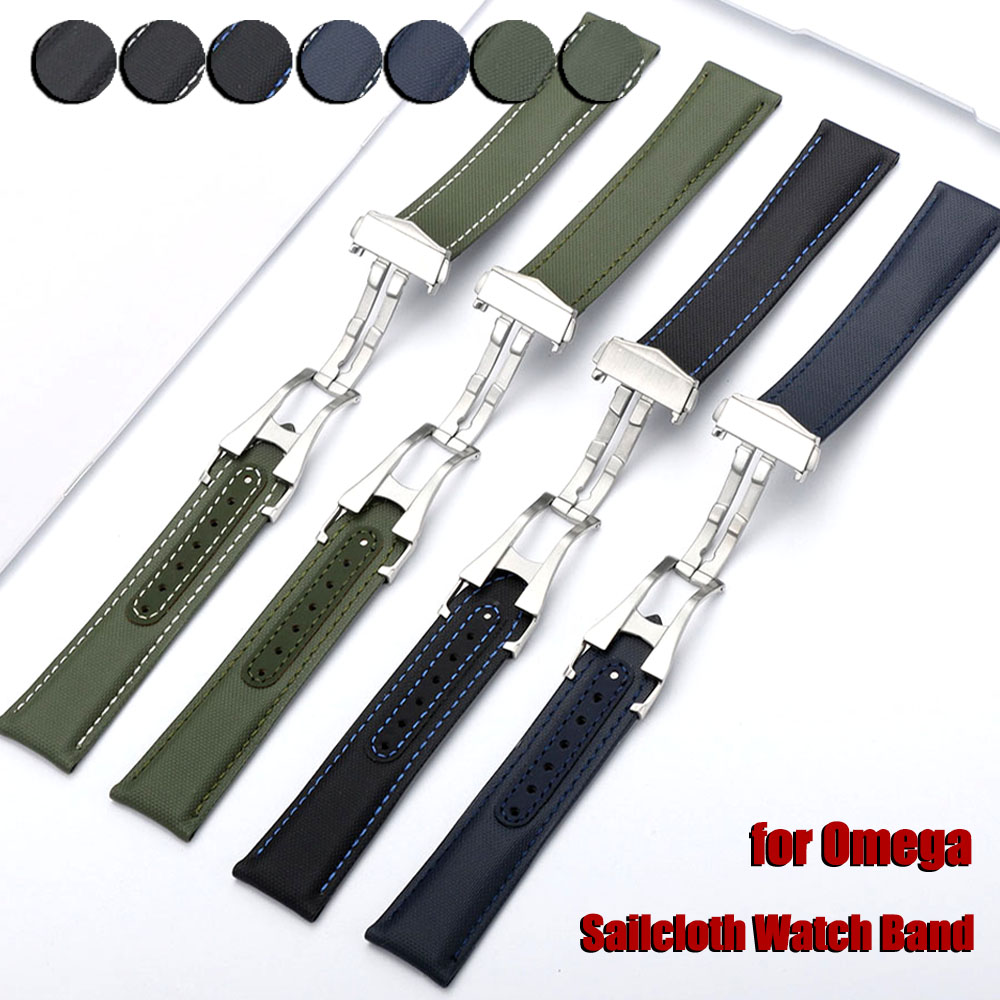 Omega Watch Speedmaster - Nylon zeildoek horlogeband 20mm 21mm 22mm