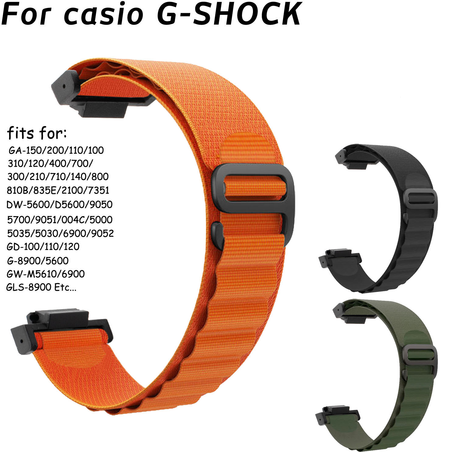 Casio Watch G-Shock Ga-2100 - 16 mm horlogeband voor Casio G-SHOCK