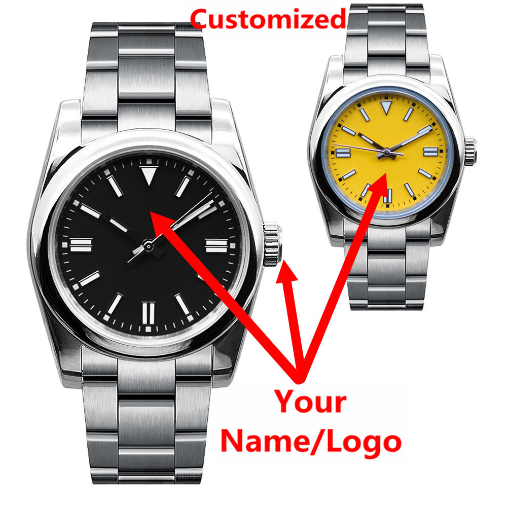 Stainless Bracelet Diver - Aangepast logo herenhorloge saffier luxe NH35/miyota