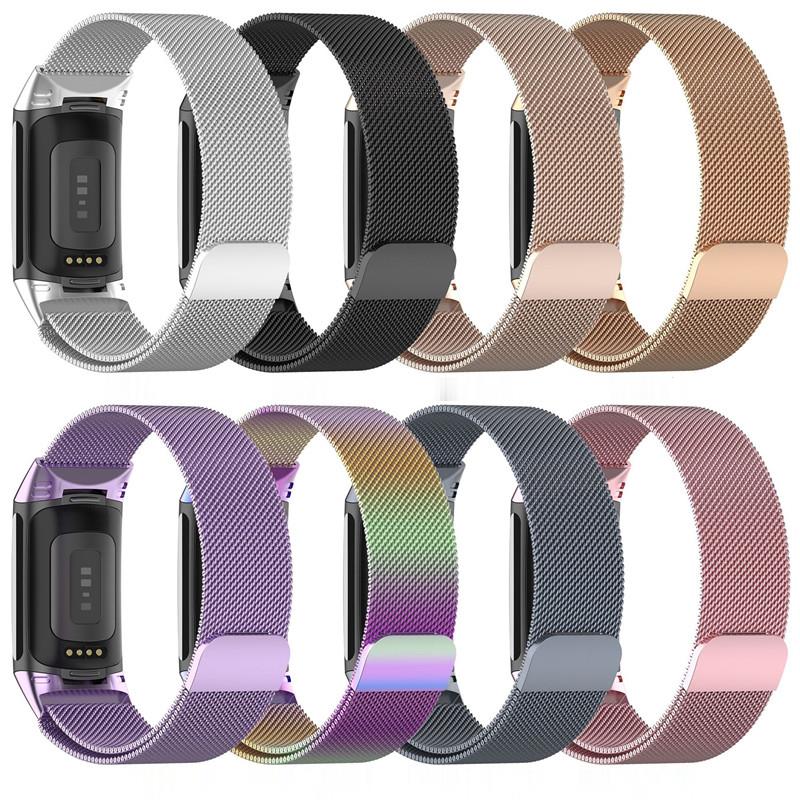 Mesh Strap Metal - Metalen Band Voor Fitbit Charge 5