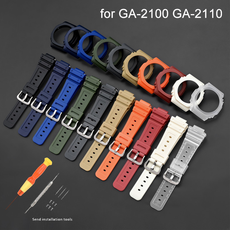 Casio Watch G-Shock Ga-2100 - Rubber Horlogeband Case Bezel voor Casio