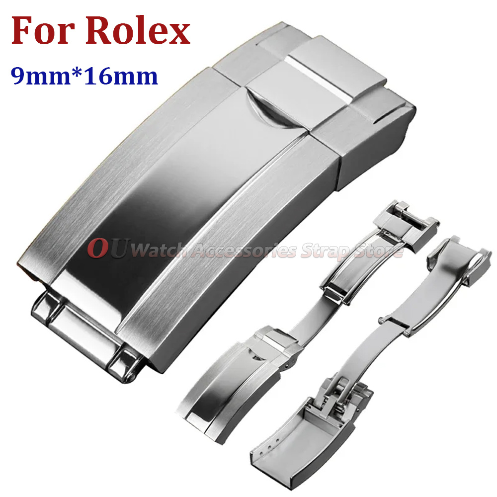 Rolex Watch Submariner - 9mmx16mm roestvrijstalen vouwsluiting voor Rolex Submariner