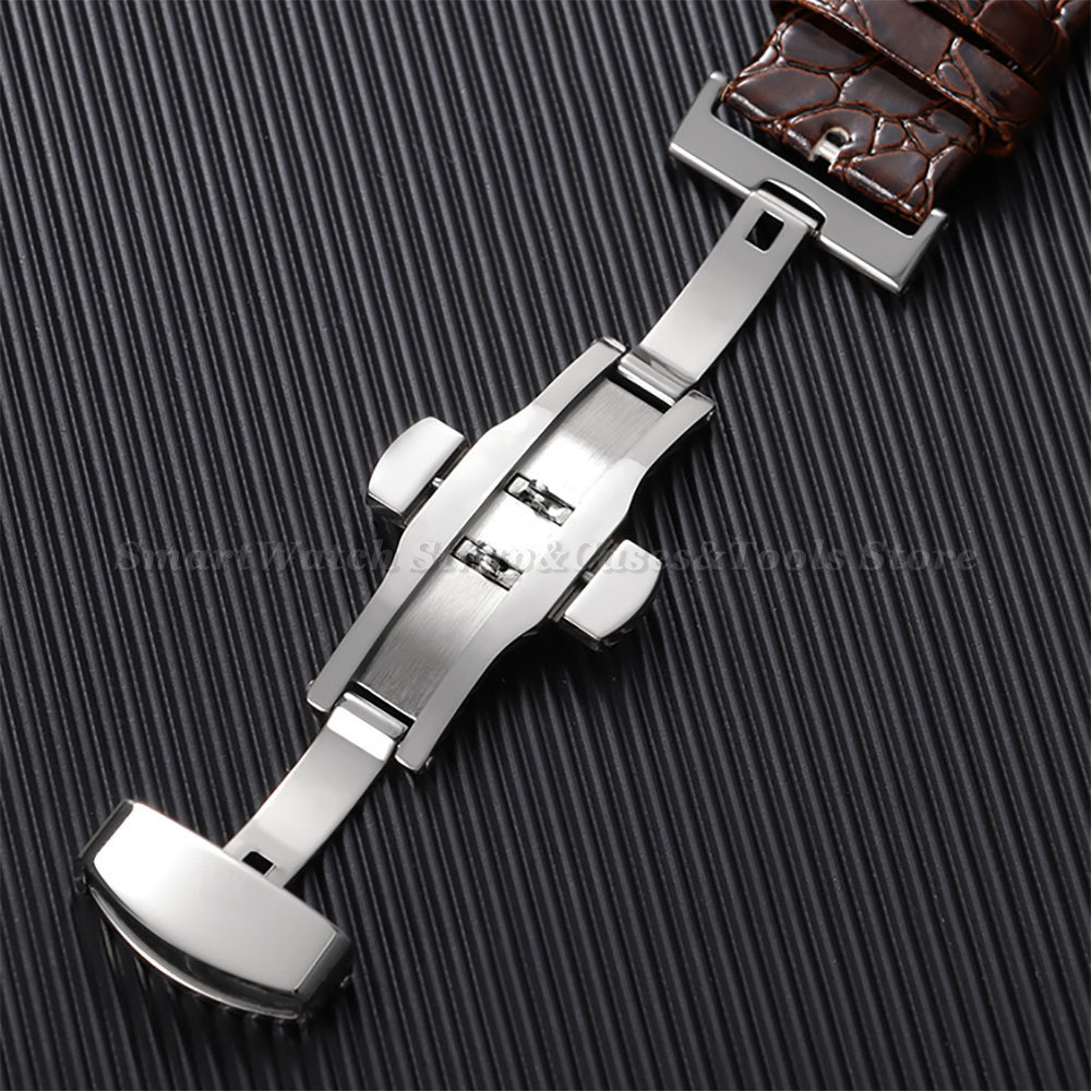 12/14/16/18/19/20/22mm Krokodi - Butterfly Clasp Deployant recensie en prijs