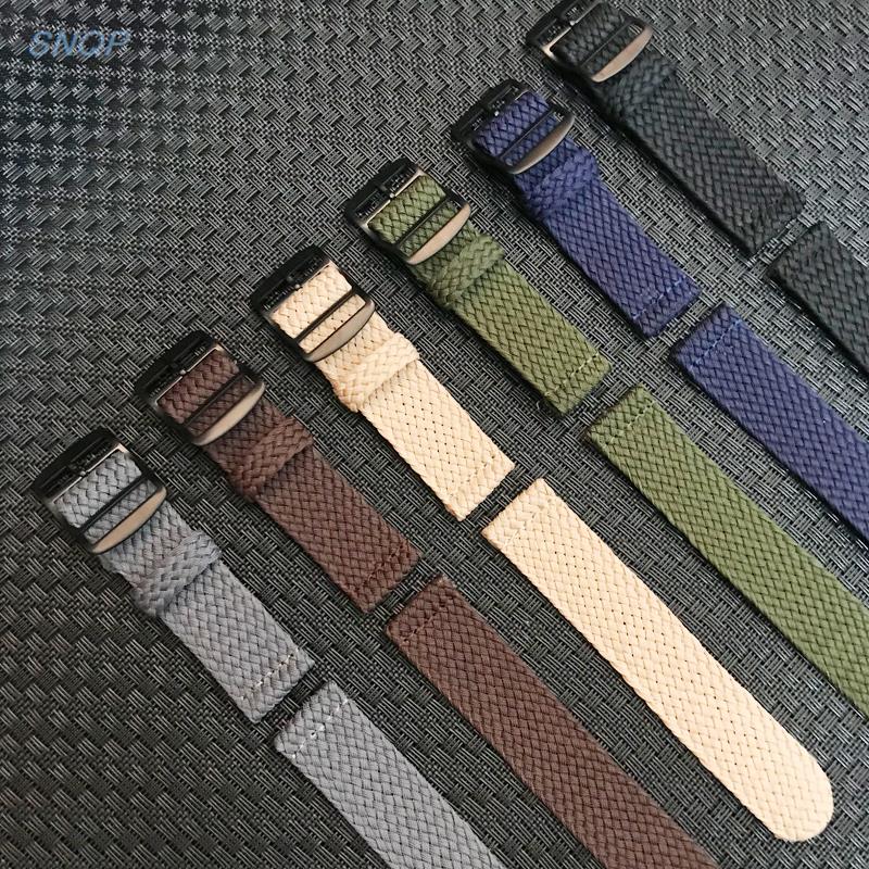 20Mm 22Mm Zwart Navy Effen Kle - Perlon Strap Woven recensie en prijs