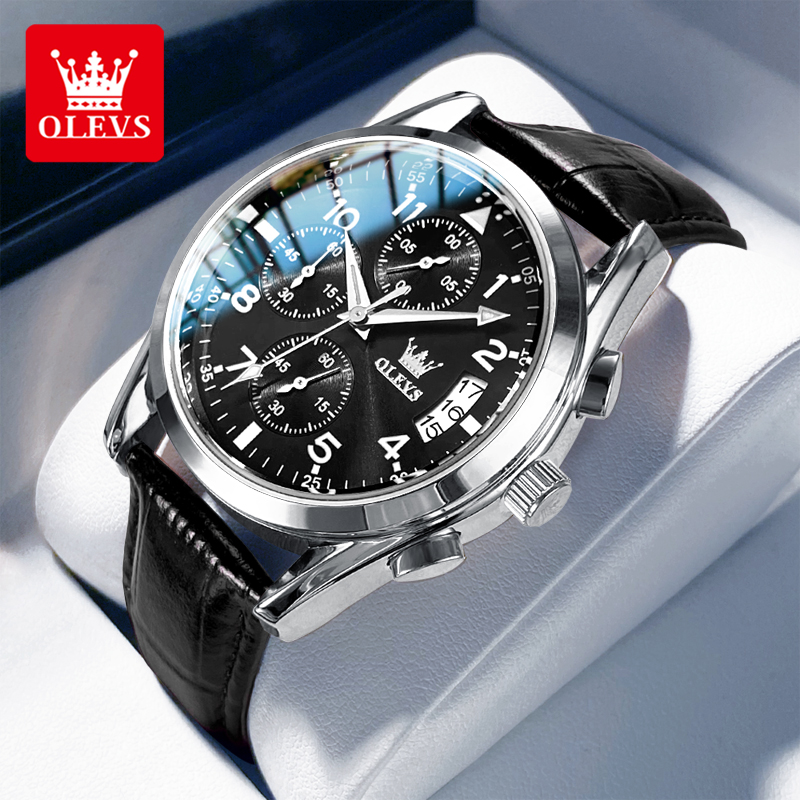 OLEVS quartz horloge voor here - Leather Watch Band Men recensie en prijs