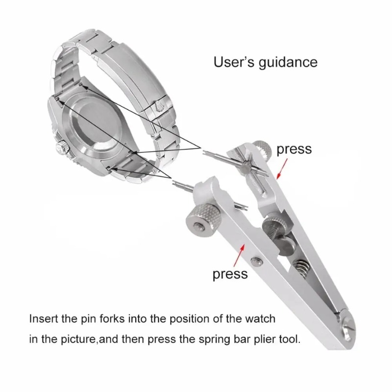 Aluminiumlegering Horlogebandv - Spring Bar Tool Set recensie en prijs