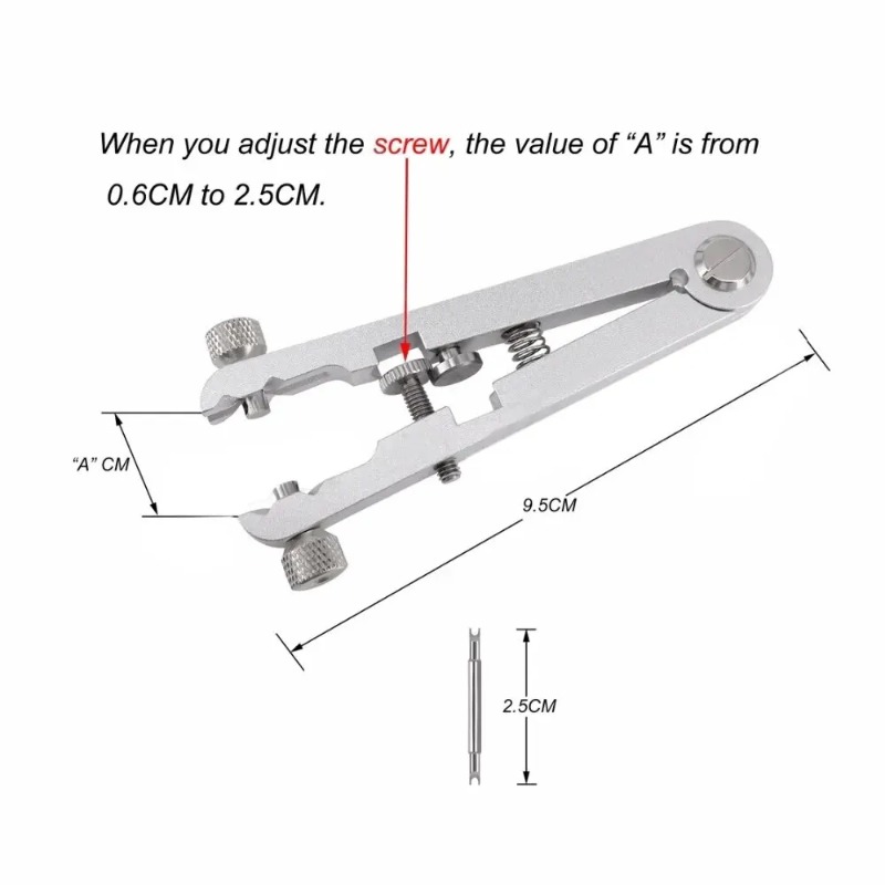 Aluminiumlegering Horlogebandv - Spring Bar Tool Set recensie en prijs