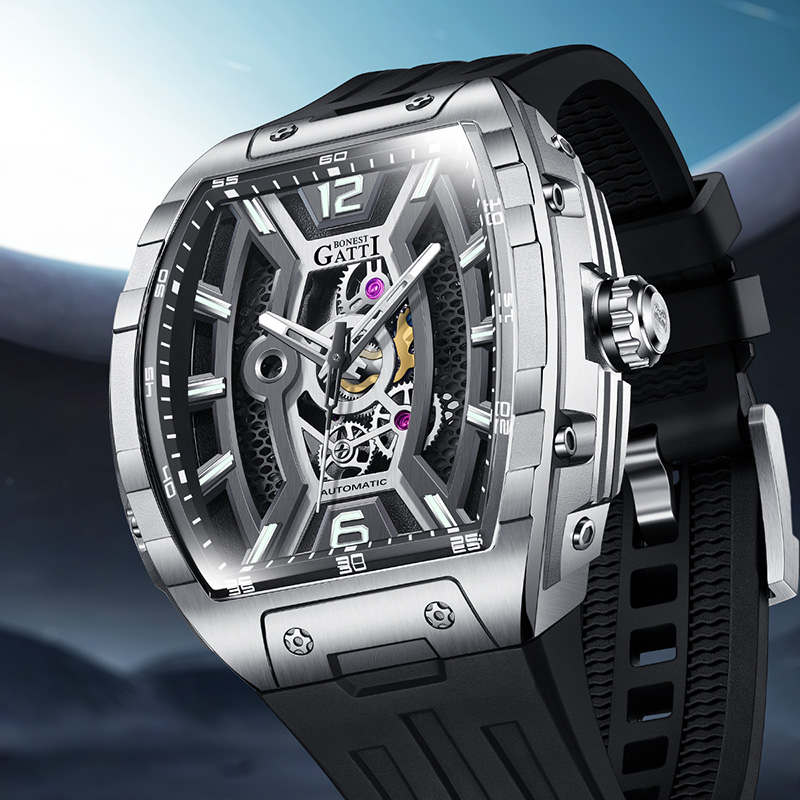 BONEST GATTI Duitsland Automat - Rubber Strap Diver recensie en prijs