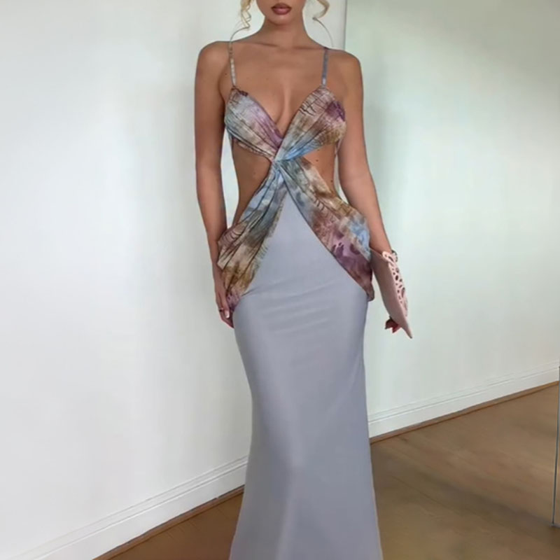 Sexy mouwloze jurk met spaghet - Mesh Strap Metal recensie en prijs