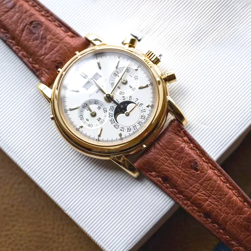 Leren horlogeband struisvogelp - Patek Philippe Watch Calatrava recensie en prijs