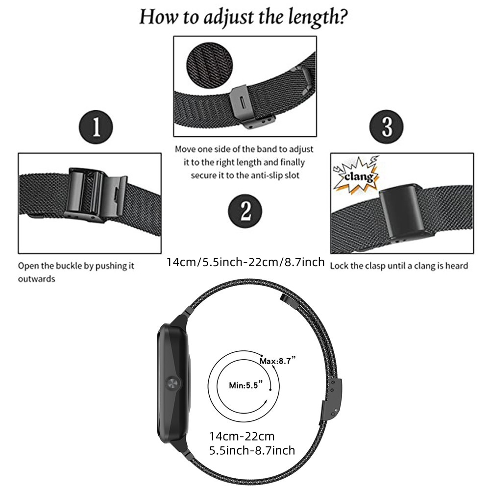 Metalen banden voor Fitbit Ver - Mesh Strap Metal recensie en prijs