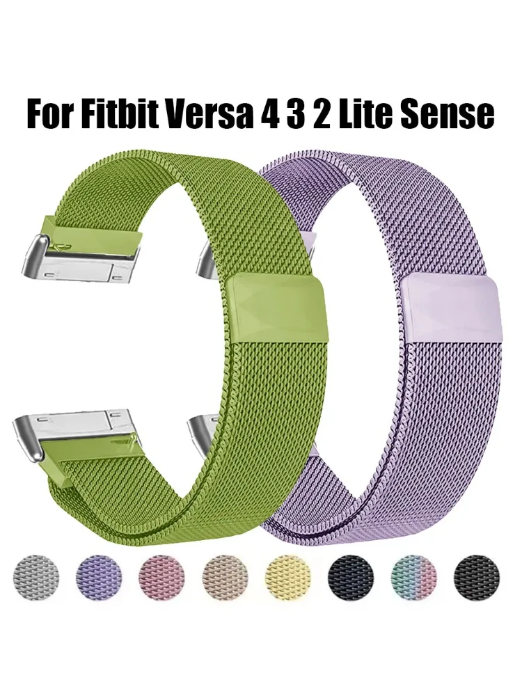 Metalen band voor Fitbit Versa - Milanese Loop Magnetic recensie en prijs