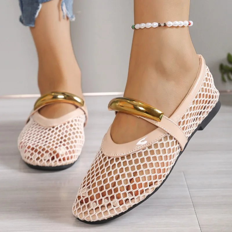 Dames ademende zomer ronde neu - Mesh Strap Metal recensie en prijs