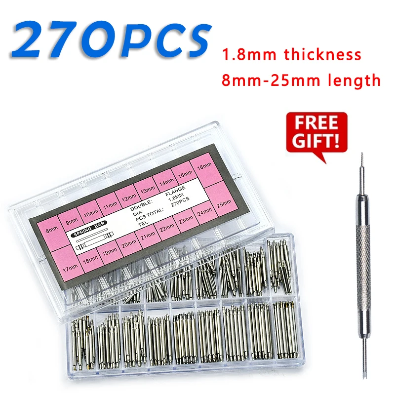 270 stuks/set roestvrijstalen  - Spring Bar Tool Set recensie en prijs