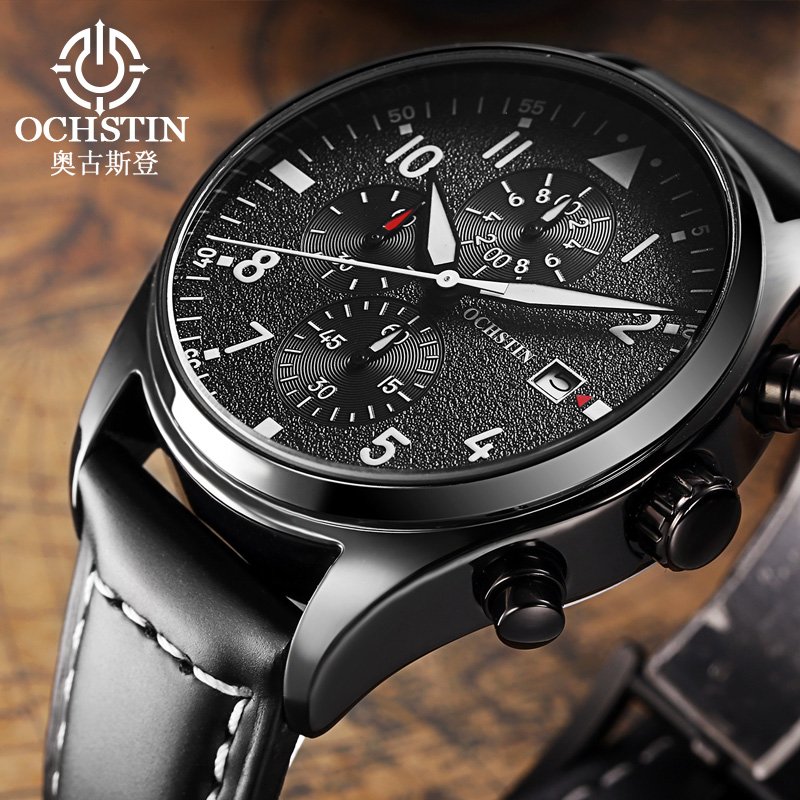 OCHSTIN Originele heren chrono - Leather Watch Band Men recensie en prijs