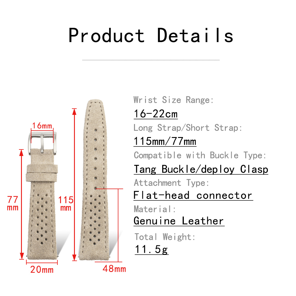 18mm 19mm 20mm 21mm Rally Raci - Suede Strap Watch recensie en prijs